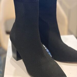Aldo Priella Black Ankle Sock Booties